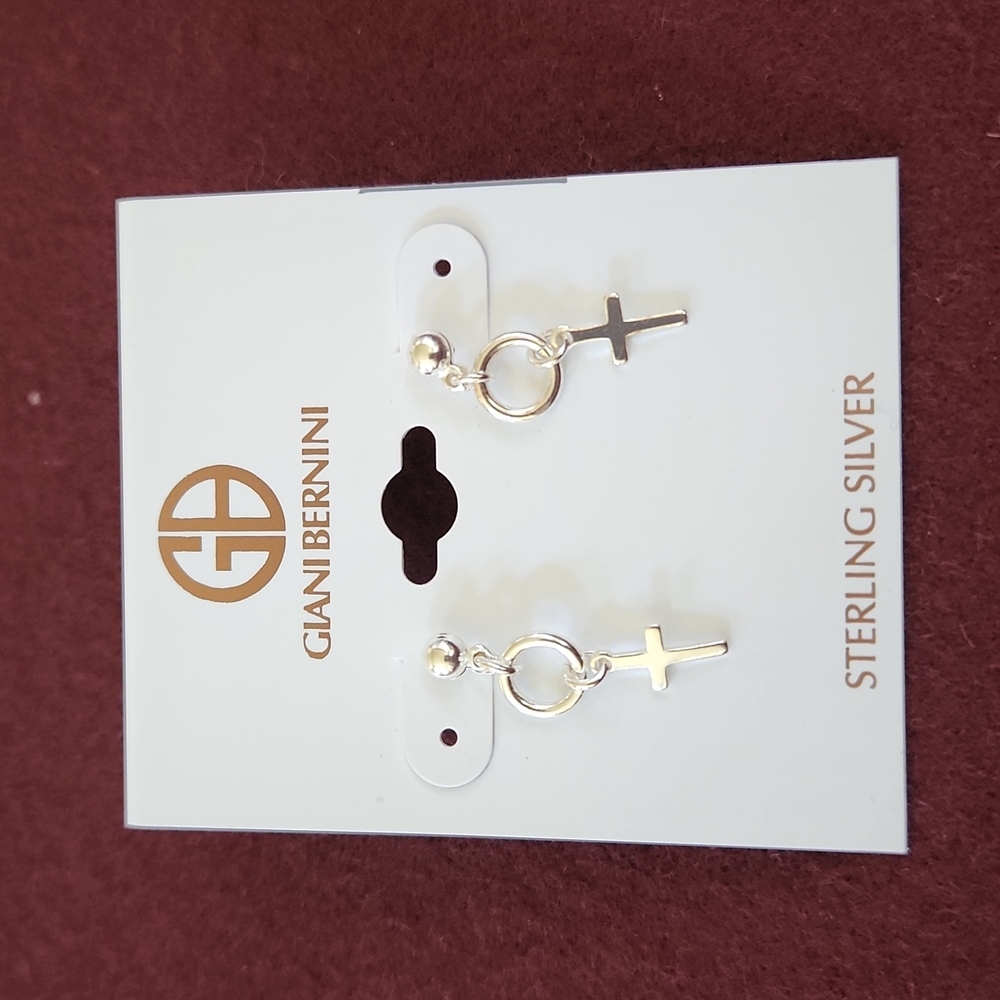 Giani Bernini Cross Dangle Earrings
